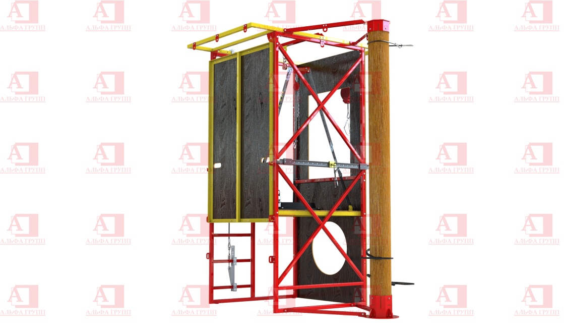 Учебно-тренировочный полигон Альпинист-2-0 (2,7м + бревно).