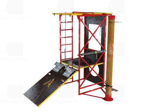 Учебно-тренировочный полигон Альпинист-2-0 (2,7м + бревно).